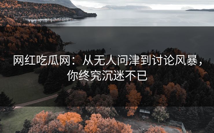 网红吃瓜网：从无人问津到讨论风暴，你终究沉迷不已